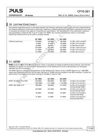 CP10.361 Datasheet Page 11