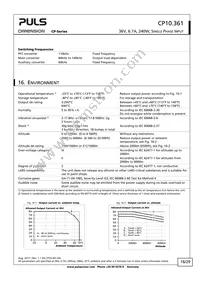 CP10.361 Datasheet Page 16