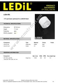 CP11630_LISA-RS Datasheet Cover