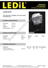 CP12636_LAURA-W-PG Datasheet Cover