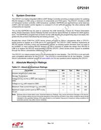 CP2101-GMR Datasheet Page 5