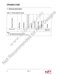 CP2400-C-GDI Datasheet Page 2