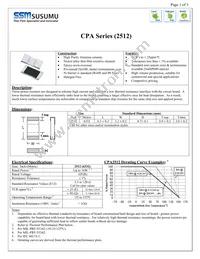 CPA2512E82R0FS-T10 Datasheet Cover