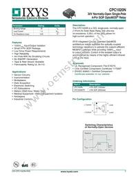 CPC1020N Datasheet Cover