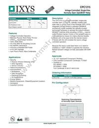 CPC1215G Datasheet Cover