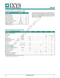 CPC1218Y Datasheet Page 2