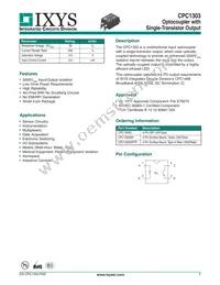 CPC1303GR Datasheet Cover