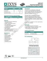 CPC1317P Datasheet Cover