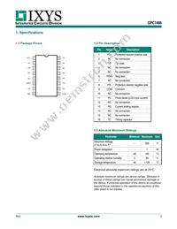 CPC1466D Datasheet Page 3