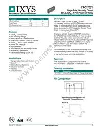 CPC1705Y Datasheet Cover
