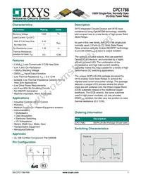 CPC1788J Datasheet Cover