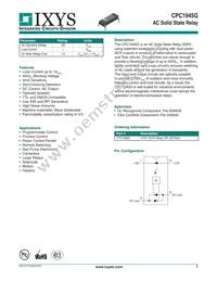 CPC1945G Datasheet Cover