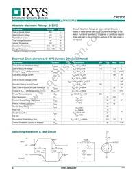 CPC3720C Datasheet Page 2