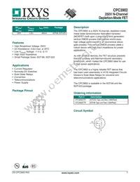 CPC3902ZTR Datasheet Cover