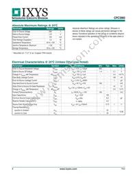 CPC3960ZTR Datasheet Page 2