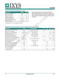 CPC3980ZTR Datasheet Page 2