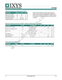 CPC5602CTR Datasheet Page 2