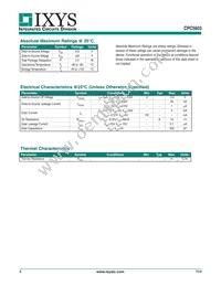 CPC5603CTR Datasheet Page 2