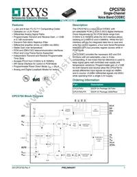 CPC5750U Datasheet Cover