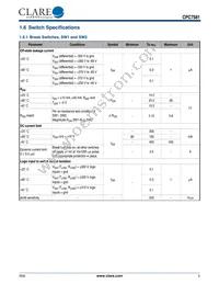 CPC7581MBTR Datasheet Page 5