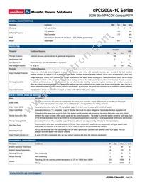 CPCI200A-1C Datasheet Page 2