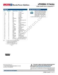 CPCI200A-1C Datasheet Page 4