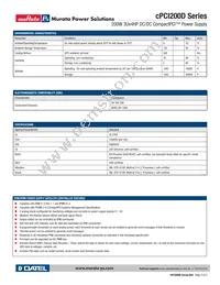 CPCI200D-2C Datasheet Page 3