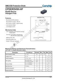 CPDER5V0H-HF Datasheet Cover