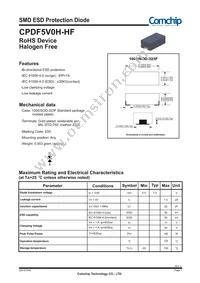 CPDF5V0H-HF Datasheet Cover