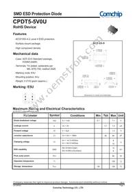 CPDT5-5V0U Datasheet Cover