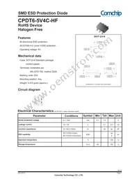 CPDT6-5V4C-HF Datasheet Cover