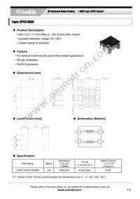 CPFC11D60-100M08 Datasheet Cover