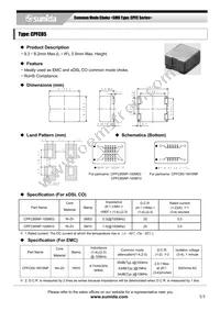 CPFC85-1M15NP Datasheet Cover