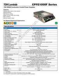 CPFE1000F12 Datasheet Cover