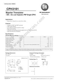 CPH3101-TL-E Datasheet Cover