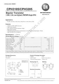 CPH3105-TL-E Datasheet Cover