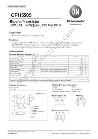CPH5505-TL-E Datasheet Cover