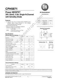 CPH5871-TL-W Datasheet Cover
