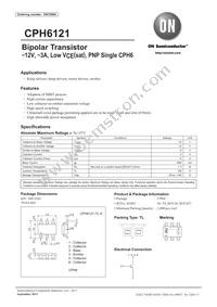 CPH6121-TL-E Datasheet Cover