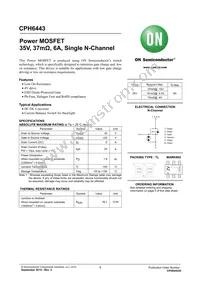 CPH6443-TL-H Datasheet Cover