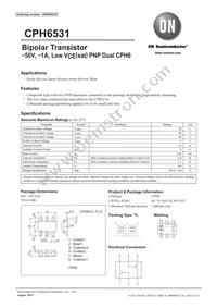 CPH6531-TL-E Datasheet Cover