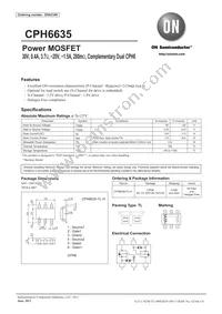 CPH6635-TL-H Datasheet Cover