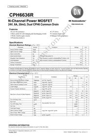 CPH6636R-TL-W Datasheet Cover