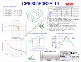 CPI0805E3R3R-10 Datasheet Cover