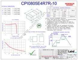 CPI0805E4R7R-10 Datasheet Cover