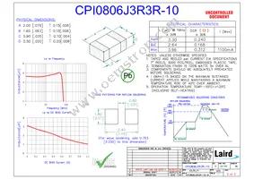 CPI0806J3R3R-10 Datasheet Cover