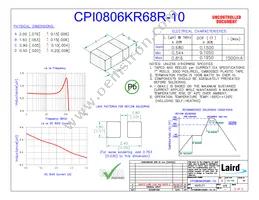 CPI0806KR68R-10 Datasheet Cover