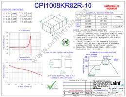 CPI1008KR82R-10 Datasheet Cover