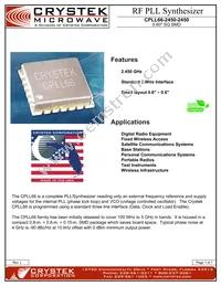 CPLL66-2450-2450 Datasheet Cover