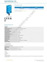 CQ35-25NPP-KW1 Datasheet Page 2